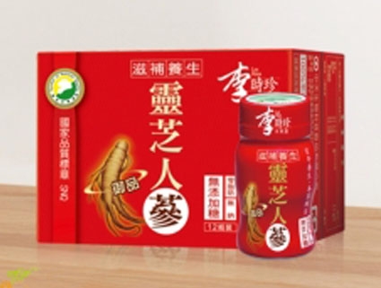 《李時珍》靈芝御品人蔘飲(每盒12入) X2盒