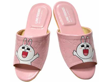 (e鞋院)LINE明星Cony-兔兔室內皮拖鞋
