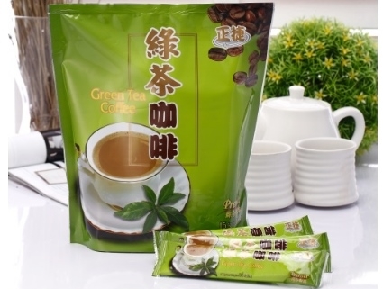 綠茶咖啡~~也是抹茶咖啡，讓您一次擁有兩種享受。
